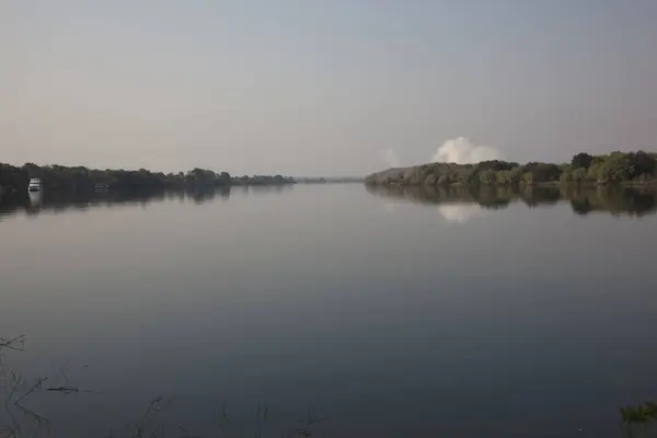 Zambia View Zambezi River Sunny Day — Stock Photo, Image