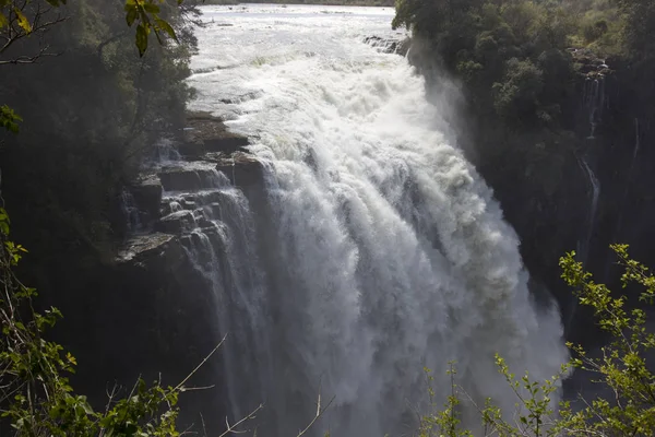 Zimbabué Victoria Falls Dia Ensolarado — Fotografia de Stock