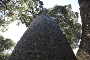 Zimbabve Ulusal Anıtı büyük Zimbabve güneşli bir gün