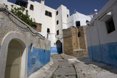 Güneşli bir bahar gününde Fas Rabat Old Town