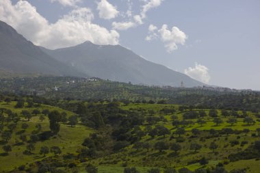 Fas Orta Atlas bahar güneşli gün