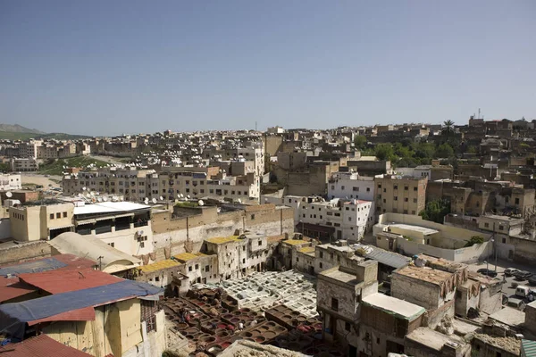 Maroc Fès Vue Sur Ville Par Une Journée Ensoleillée — Photo