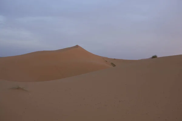 Marrocos Deserto Saara Perto Merzouga Alvorecer Dia Primavera — Fotografia de Stock