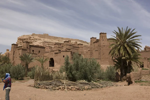 Maroko Fabulous Ksar Ait Ben Haddou Słoneczny Dzień Wiosny — Zdjęcie stockowe