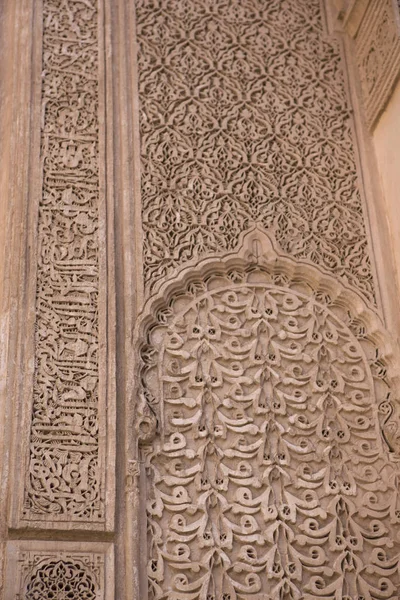 Morocco islamic pattern on marakesh mosque