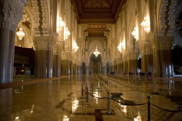 Marocco Moschea Casablanca Hassan Sale Interne — Foto Stock