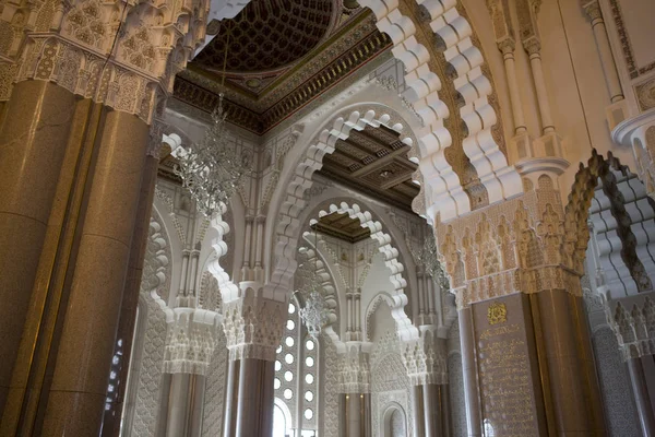 Marocco Moschea Casablanca Hassan Sale Interne — Foto Stock