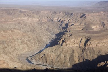 Namibya balık nehir kanyon görünümü sabah güneşli gün güneşli gün