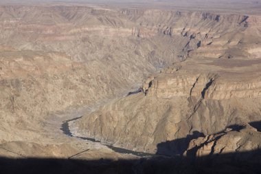 Namibya balık nehir kanyon görünümü sabah güneşli gün güneşli gün