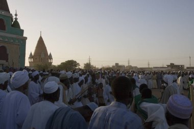 Güneşli bir yaz gününde Omdurman Sudan görünümü