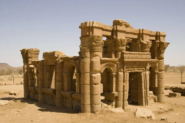 Sudan Forntida Nubiska Tempel Naga Solig Sommardag — Stockfoto