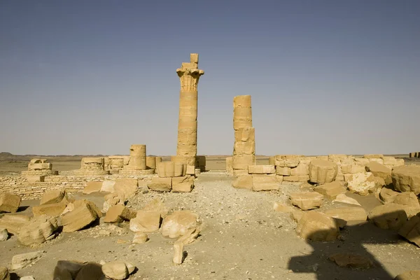 Soedan Ruïnes Van Een Oude Egyptische Tempel Soleb Een Heldere — Stockfoto
