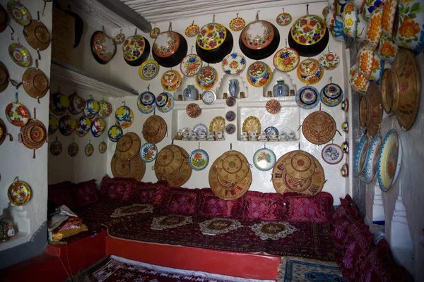 エチオピアの伝統的なエチオピアの家のインテリア — ストック写真