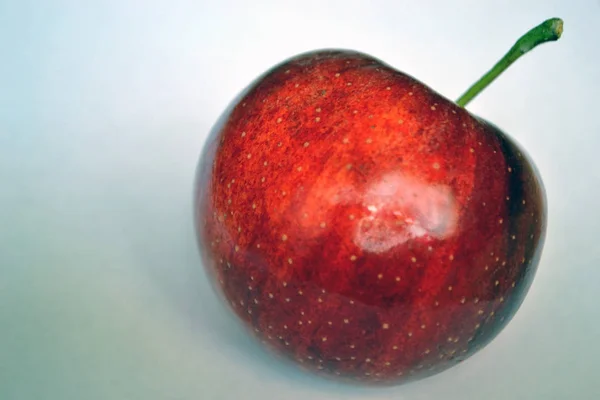 Roter Apfel Aus Nächster Nähe — Stockfoto