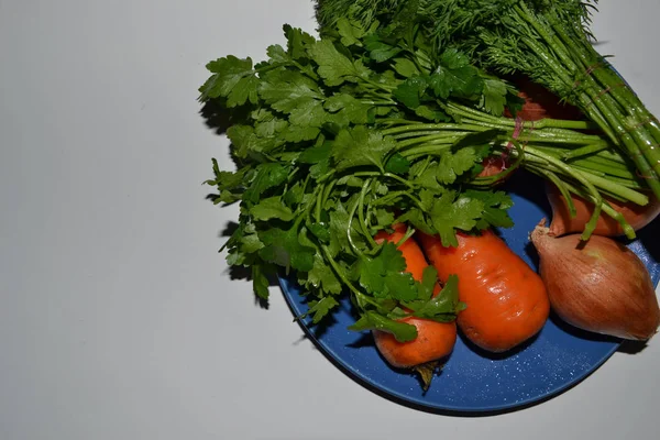 Verduras Frescas Sobre Fondo Blanco — Foto de Stock