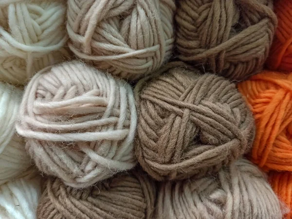 Wool Knitting Colored Threads Knitting — Stock Photo, Image