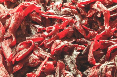 Taze rendelenmiş pancar yakın diğer ürünler olmadan yakın bir yukarı