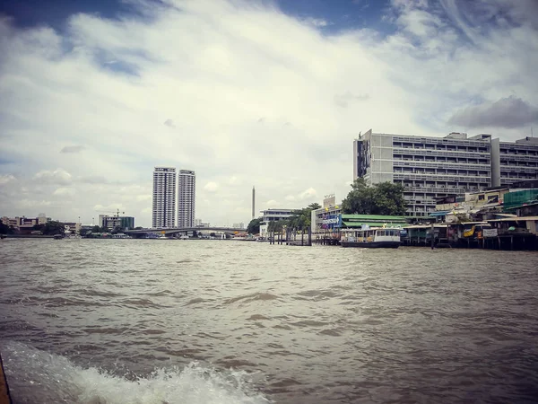 Hotels River View Boat Thailand Tourism — Stock Photo, Image