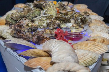 İstiridye baharat buz tablo ile. Kurumsal