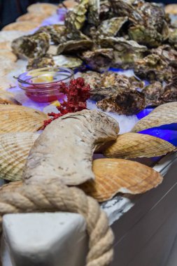 İstiridye baharat buz tablo ile. Kurumsal