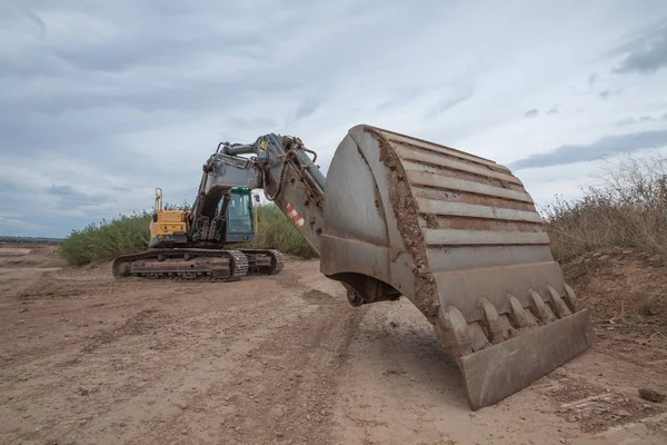 Экскаваторы Crawler Открытых Горных Работ — стоковое фото