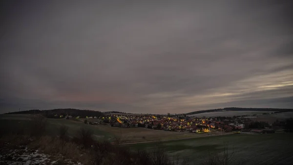 Prachtige Landschap Nacht — Stockfoto