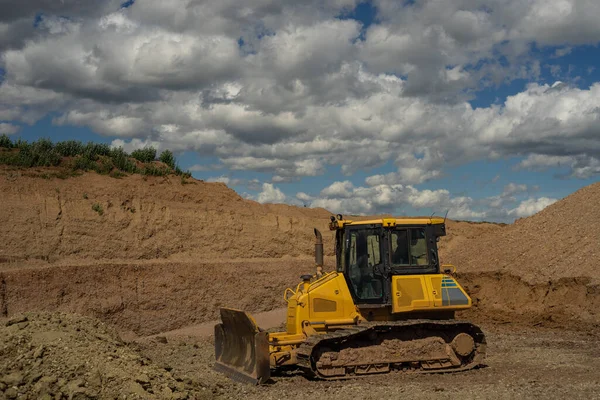 Bulldozer Poço Aberto — Fotografia de Stock