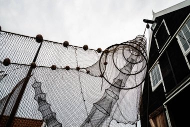 balık ağlarına Harbour Texel, Hollanda
