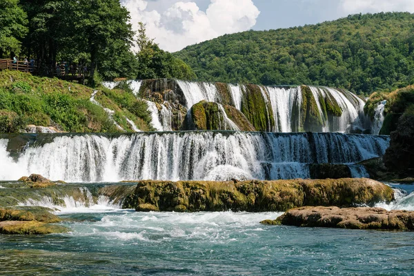 Strbacki Buk Vodopád Una Řece Bosna Hercegovina — Stock fotografie