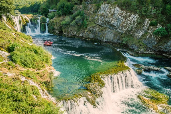 Cascata Strbacki Buk Fiume Una Bosnia Erzegovina — Foto Stock