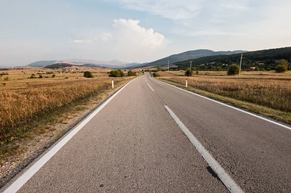 Road Sunset Bosnia Herzegovina — Stock Photo, Image