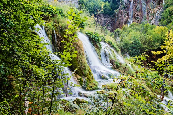 Vodopády Národním Parku Plitvická Jezera Chorvatsko — Stock fotografie