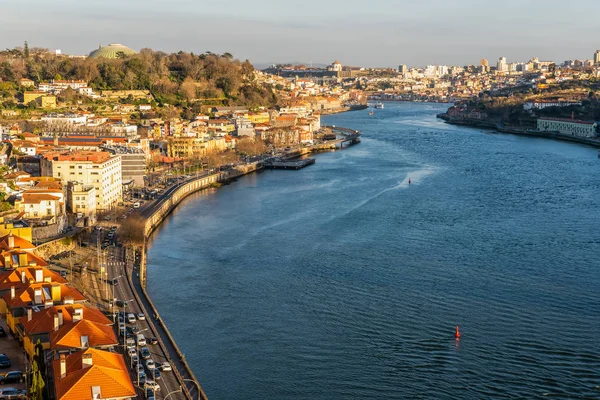 Sunset Douro River Porto Portugal — Stock Photo, Image