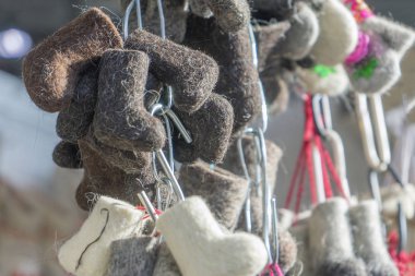 Çift Noel dekorasyon için bot hissettim