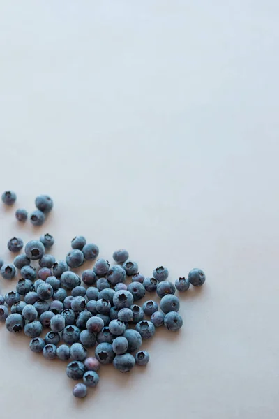 Bunch Fresh Blueberries Light Background — Stock Photo, Image