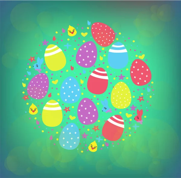 Happy Easter Vector Illustration Easter Logo Icon Badge Congratulations Template — Stock Vector