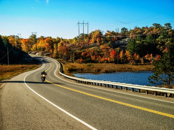 Ciclismo Otoño Manitoulin — Foto de Stock