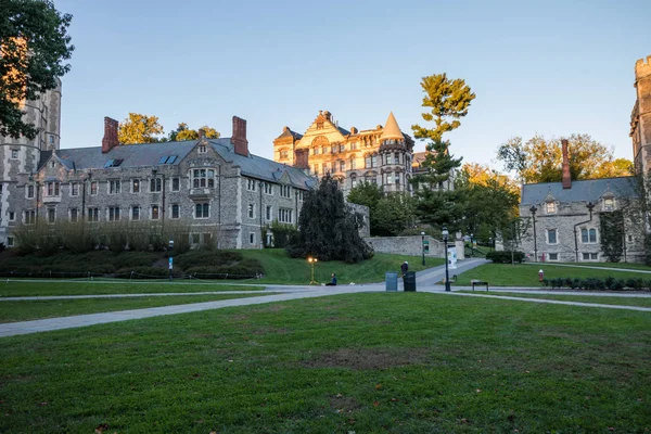 Belle Architecture Européenne Pierre Université Princeton — Photo