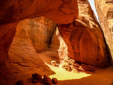 Doğa, Arches Milli Parkı, Ut tarafından kum üzerinde benzersiz oymalar