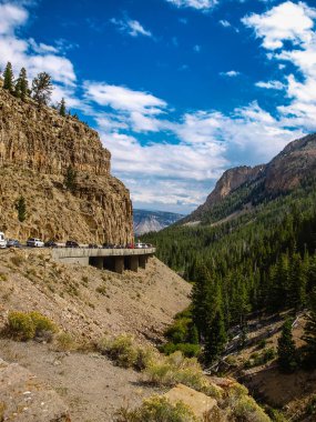 Yellowstone Ulusal Parkı üzerinden Karayolu, Abd