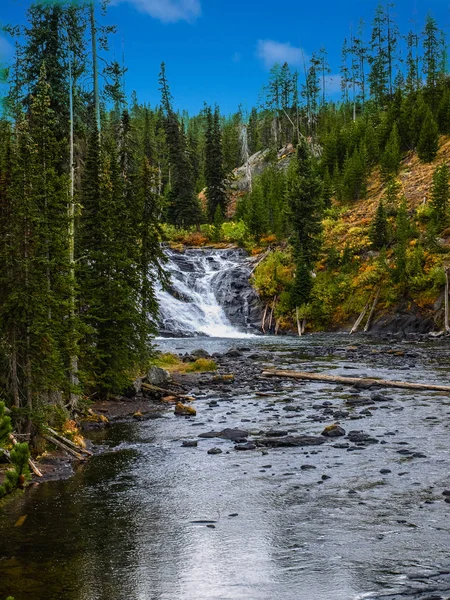 Cachoeiras Rio Snake Parque Nacional Yellowstone Eua — Fotografia de Stock