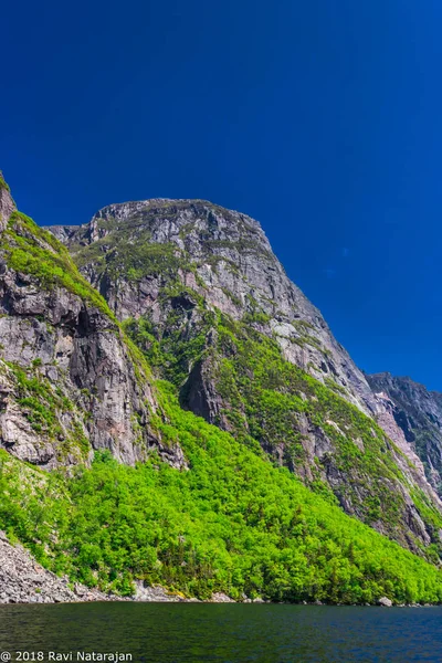 Rugged Snow Carved Mountains Gros Morne National Park Newfoundland — Stock Photo, Image