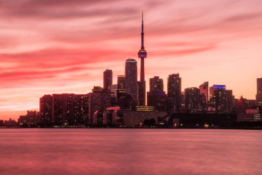 Sessiz sunset şehri, Toronto, Ontario, Kanada