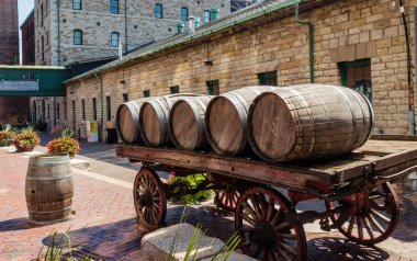 Damıtım renkli varil