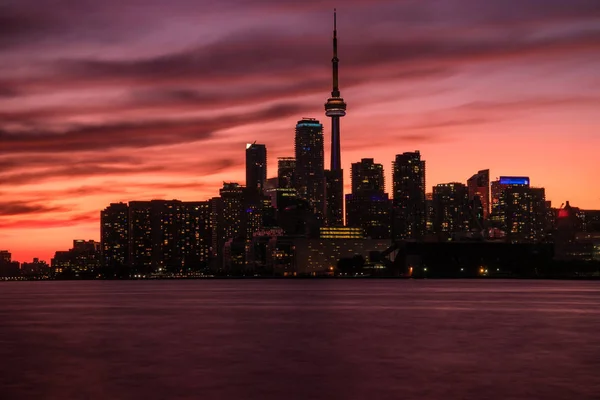 Downtown Core Sunset Toronto Ontario Canada — Stock Photo, Image