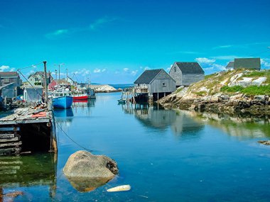 Peggys Cove yakınlarındaki güzel balıkçı köyü, Ns, Kanada