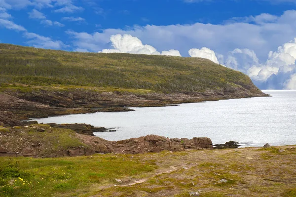 Nuvole Montagne Rocce Della Penisola Avalon Canada — Foto Stock