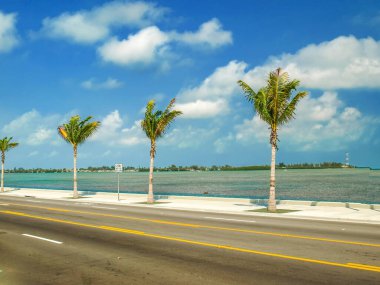 Key West, FL, ABD 'de güneşli bir yaz günü.