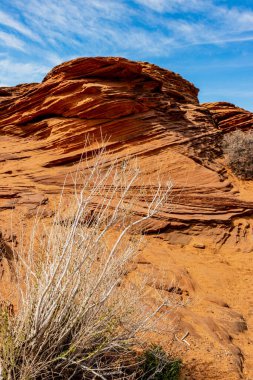 Çöldeki kırmızı kayalar Page, Glenn Canyon Barajı, AZ, ABD