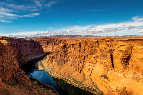 Río Colorado Que Fluye Hacia Presa Glenn Canyon — Foto de Stock